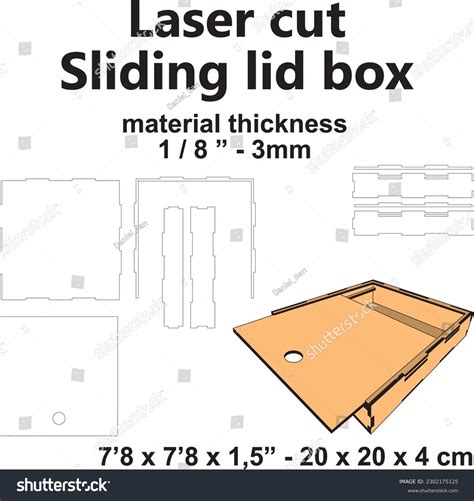 sliding lid box template